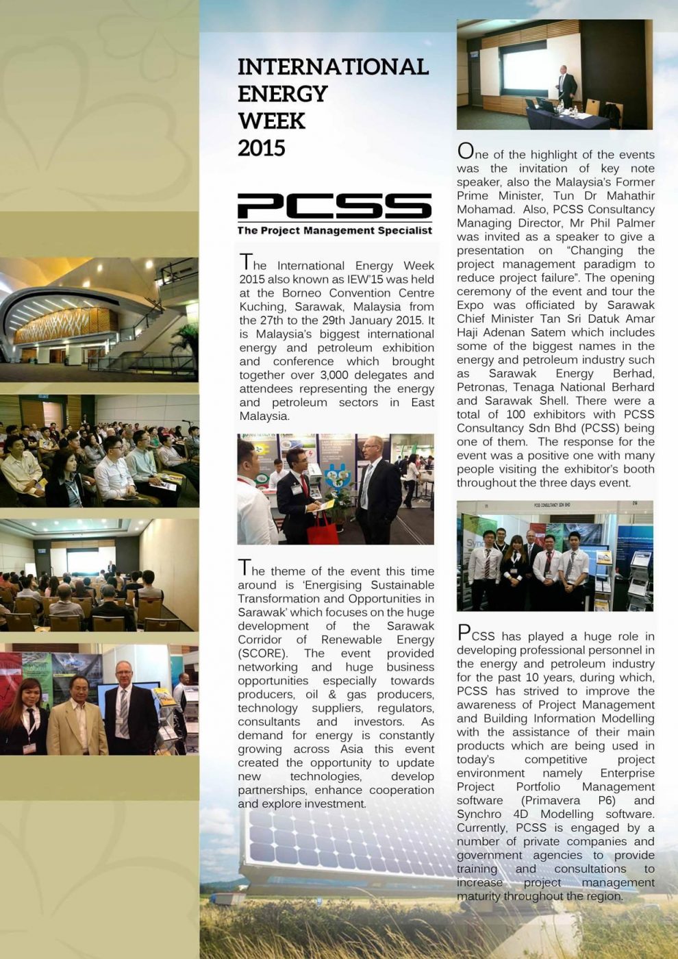 How the International Energy Week benefit the Professionals